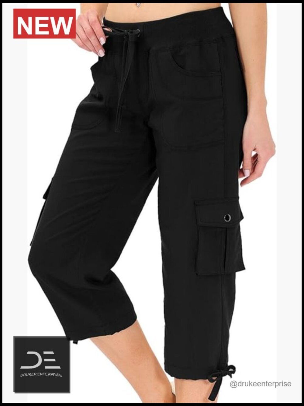Womens Capris with Pockets Loose Fit Casual Capri Pants Dressy Lightweight